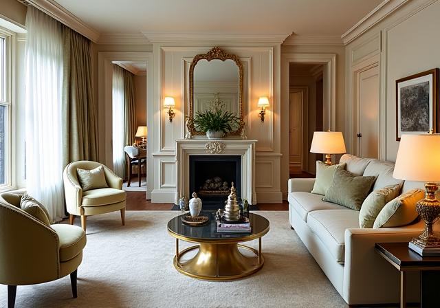 Luxury living room in a Mayfair residence
